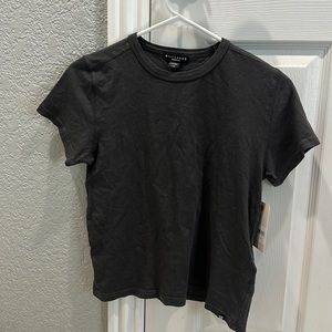 Large, grey, billabong, crop tee
